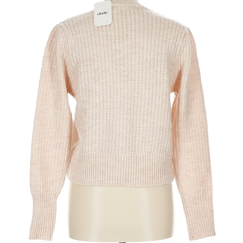 Elodie Textured Cream Crew Neck Sweater - Picture 4 of 7